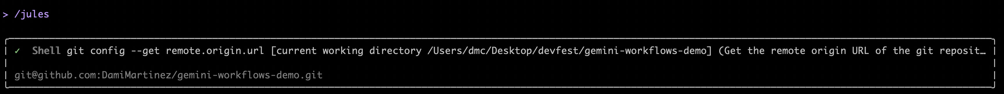 Gemini CLI with Jules started